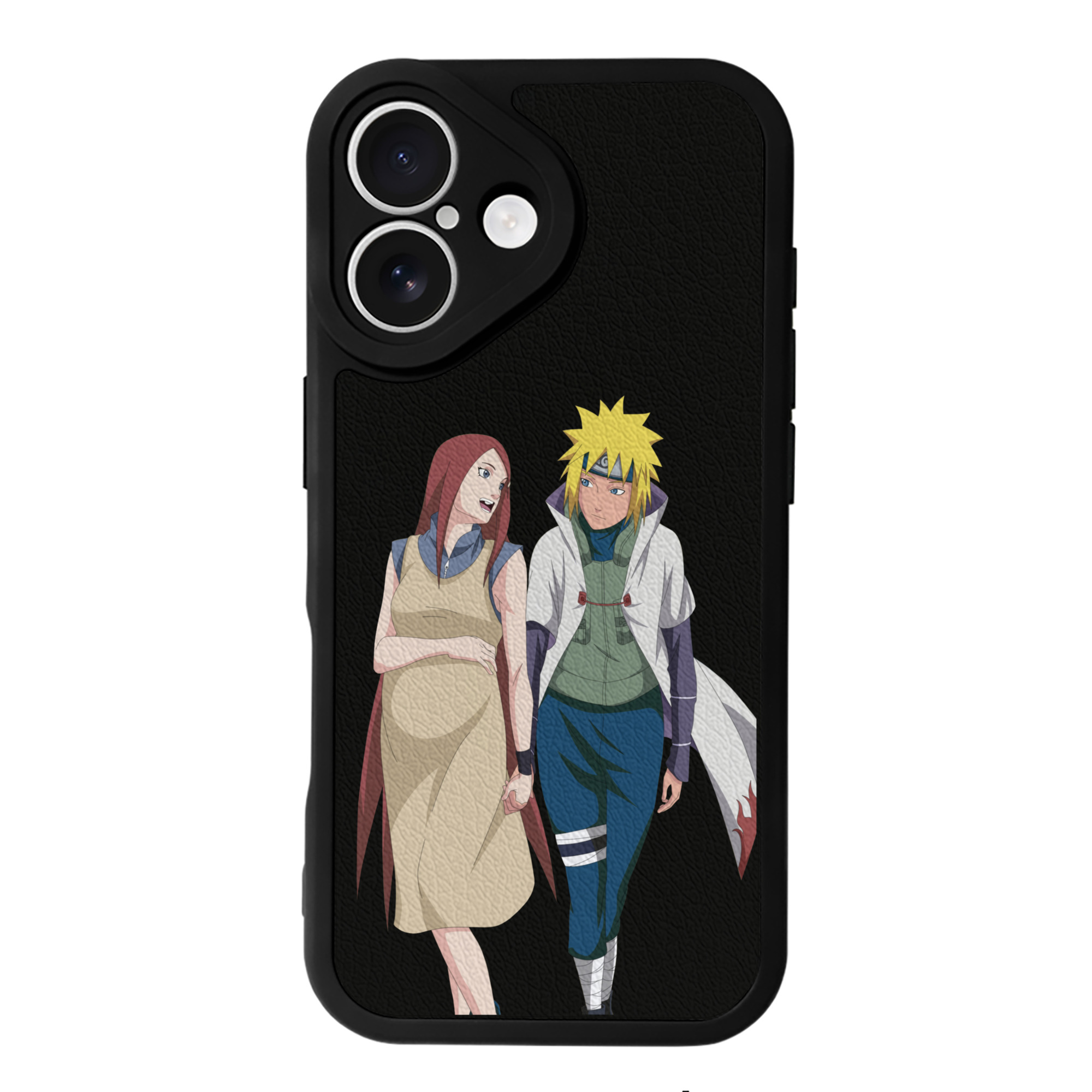 （画像用） NARUTO -ナルト- 波風 ミナト Namikaze Minato 【iPhone 16シリーズ対応】シリコンスマホケース（レザー調） 材質：シリコン
